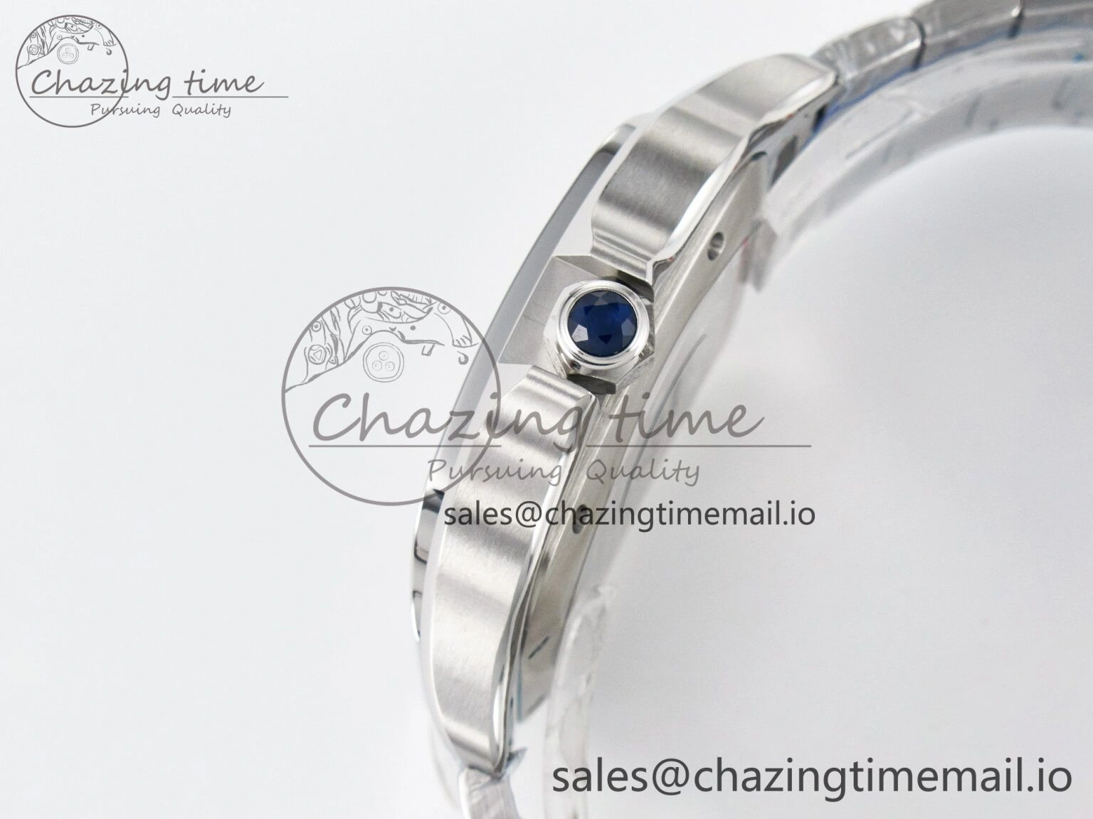 Santos de Cartier 40mm J12F 1:1 Best Edition Green Dial on SS SmartLinks Bracelet MIYOTA 9015