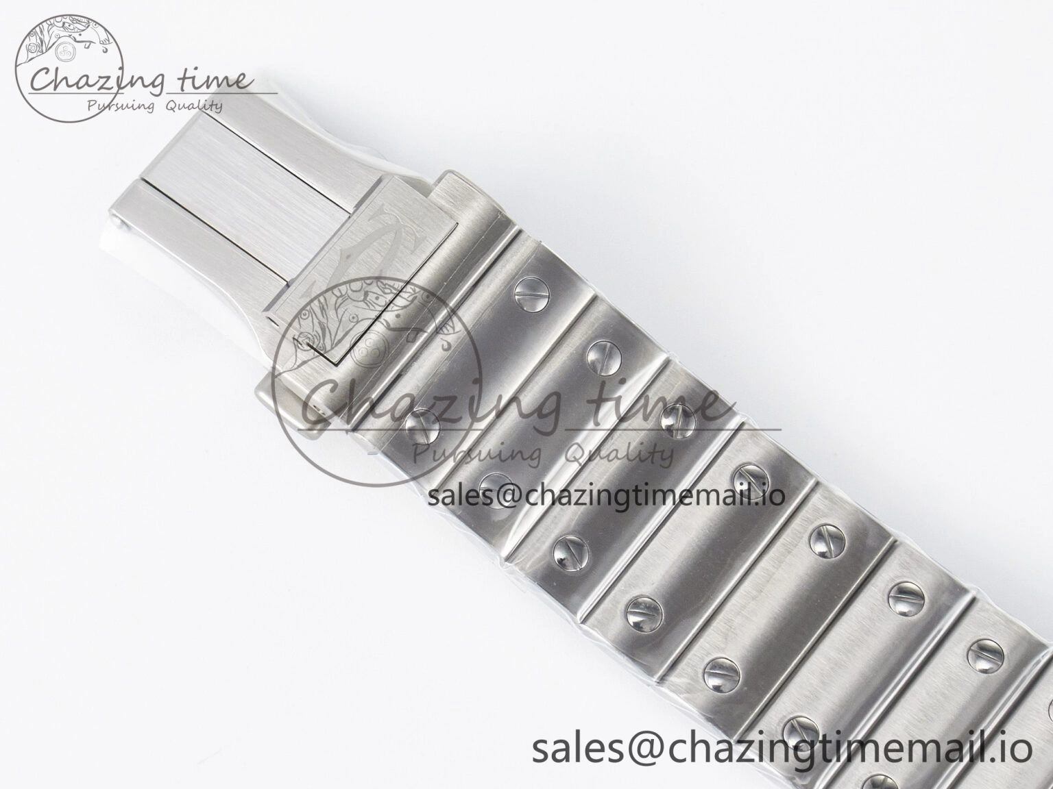 Santos de Cartier 40mm J12F 1:1 Best Edition Green Dial on SS SmartLinks Bracelet MIYOTA 9015