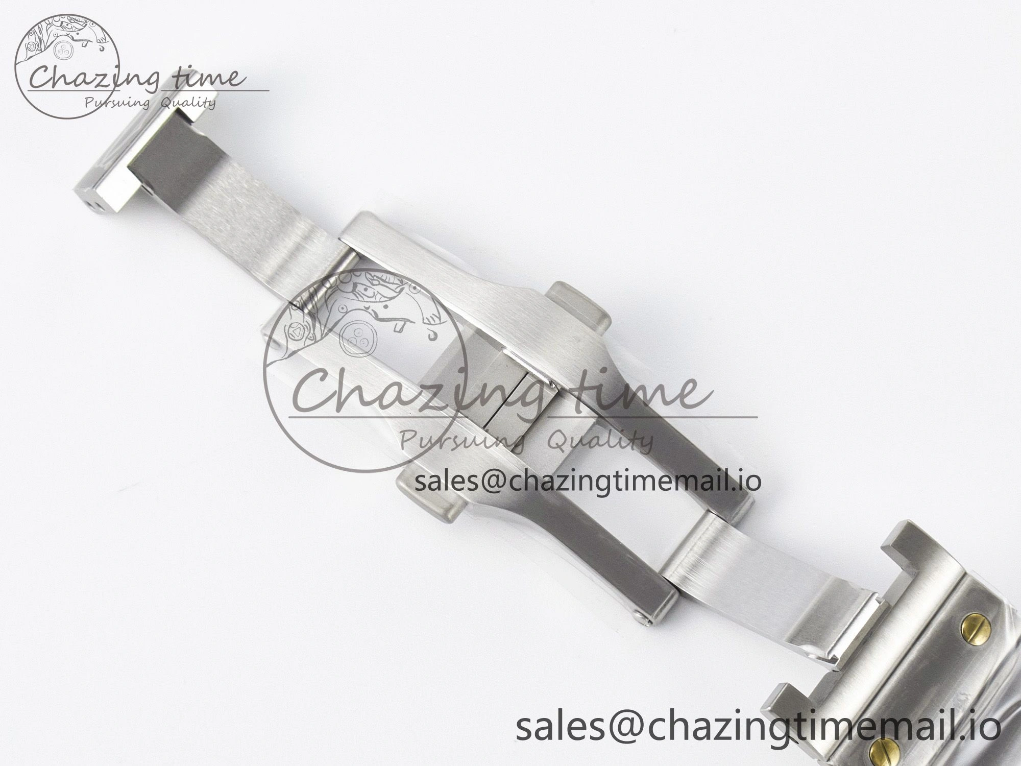 Santos de Cartier 40mm J12F 1:1 Best Edition YG Bezel White Dial on SS SmartLinks Bracelet MIYOTA 9015