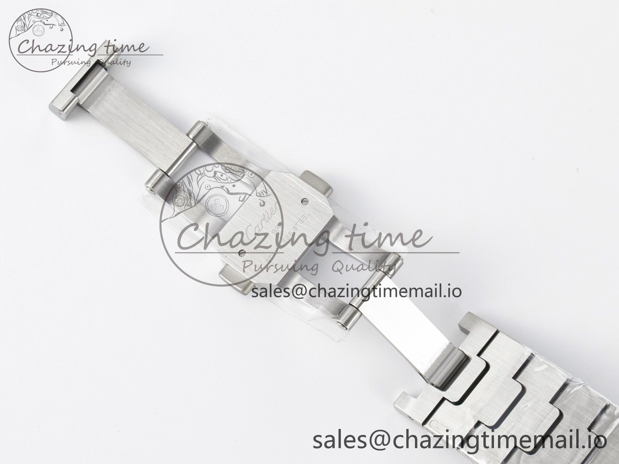 Santos de Cartier 40mm J12F 1:1 Best Edition YG Bezel White Dial on SS SmartLinks Bracelet MIYOTA 9015