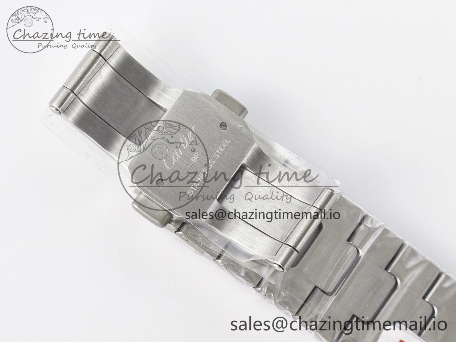 Santos de Cartier 40mm J12F 1:1 Best Edition YG Bezel White Dial on SS SmartLinks Bracelet MIYOTA 9015