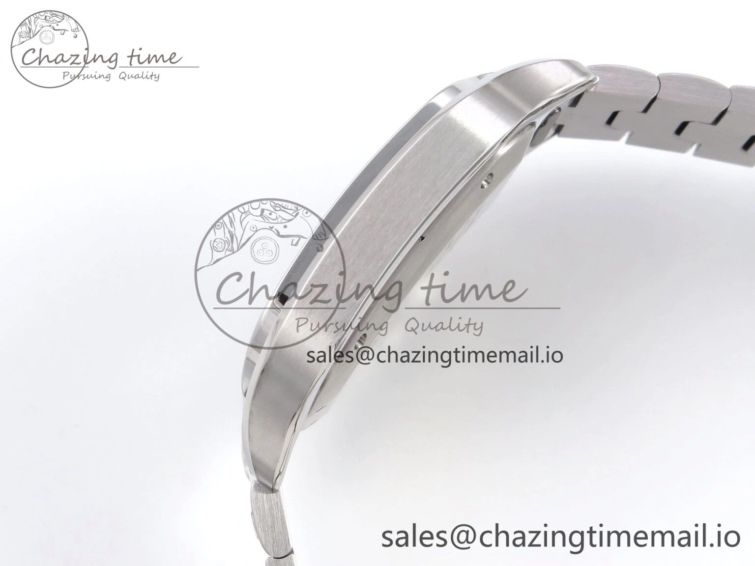 Santos de Cartier 40mm SS AF 1:1 Best Edition Gray Dial on SS SmartLinks Bracelet MIYOTA 9015