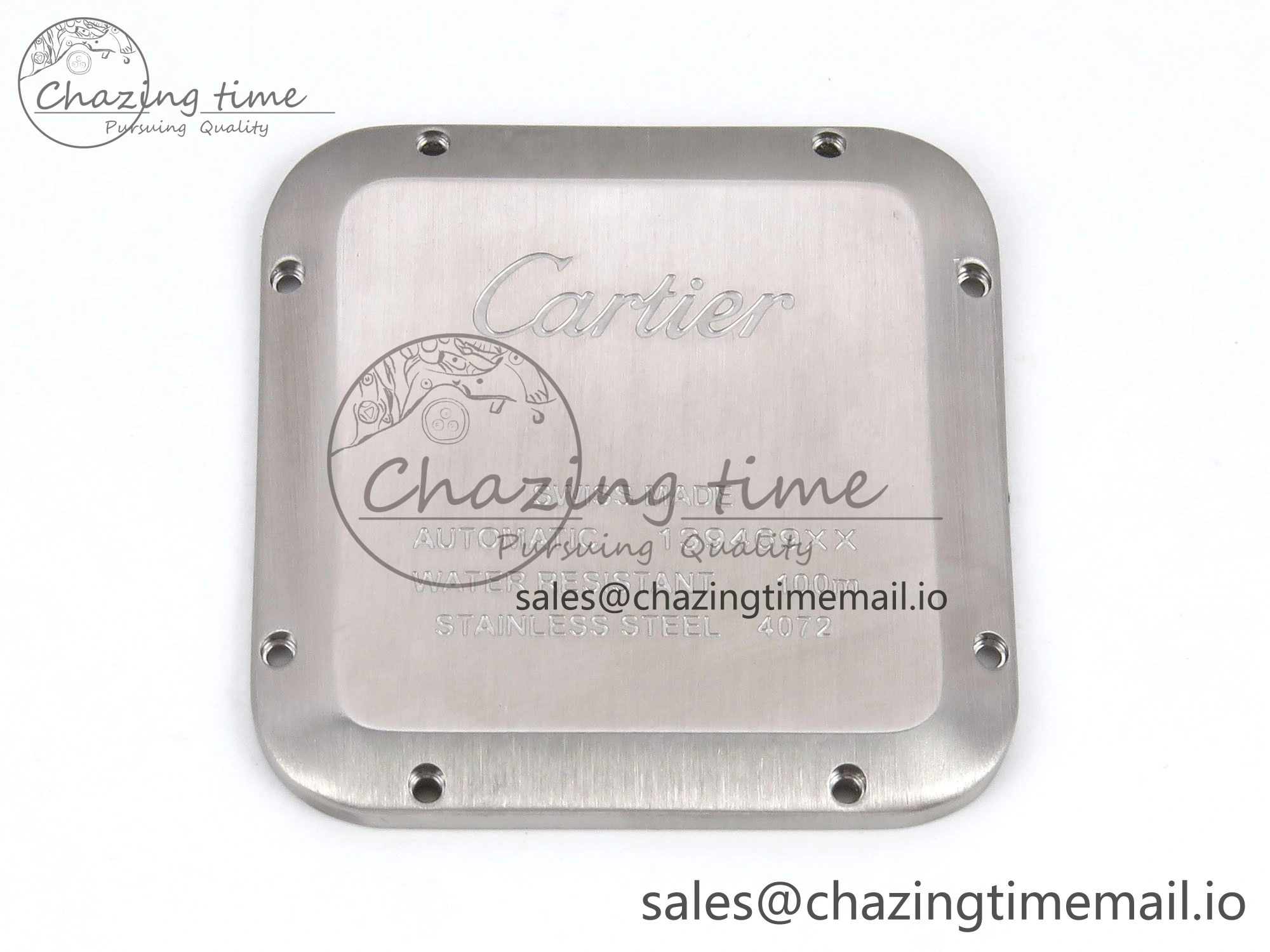 Santos de Cartier 40mm SS AF 1:1 Best Edition Gray Dial on SS SmartLinks Bracelet MIYOTA 9015