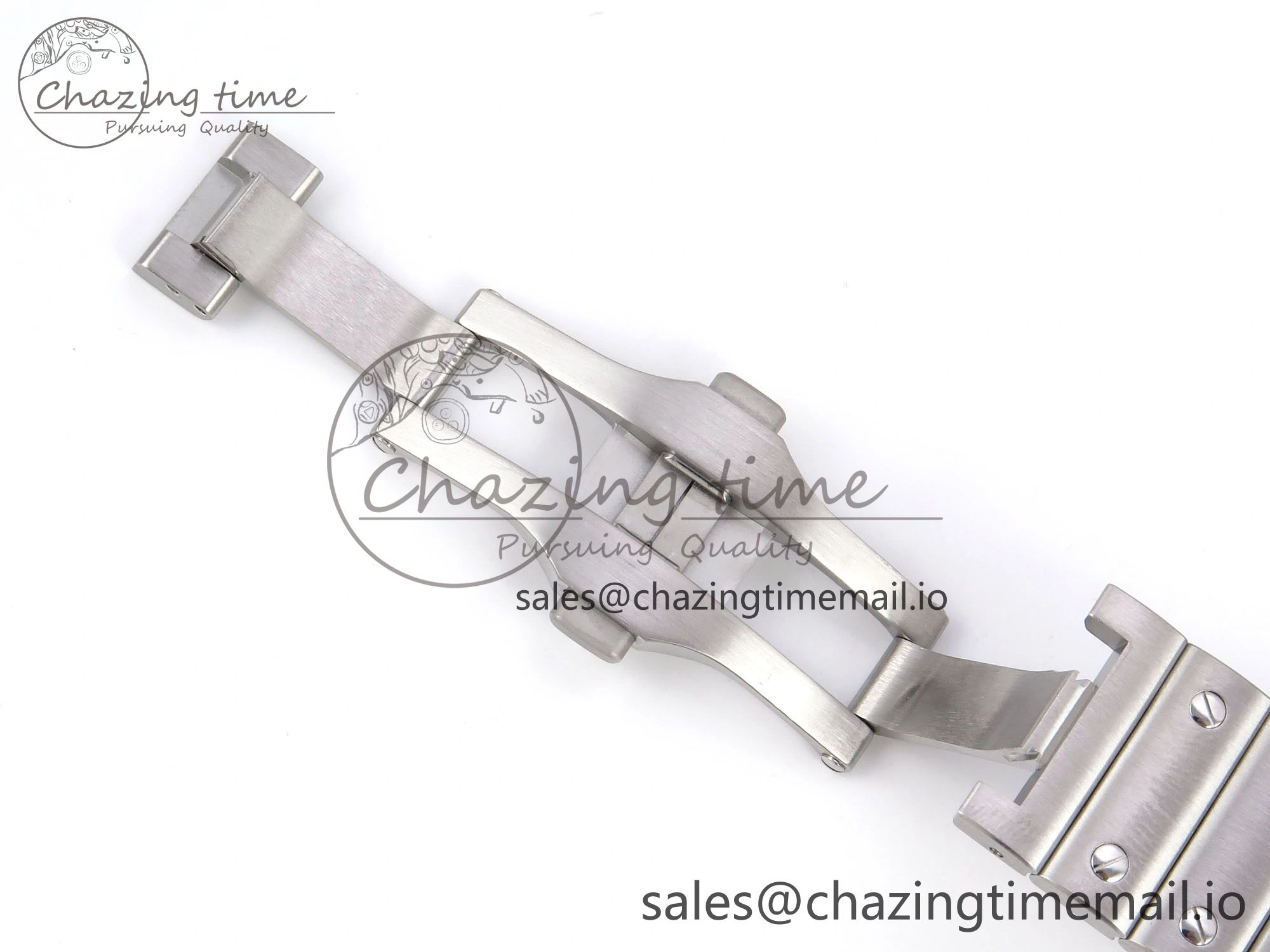 Santos de Cartier 40mm SS AF 1:1 Best Edition Gray Dial on SS SmartLinks Bracelet MIYOTA 9015