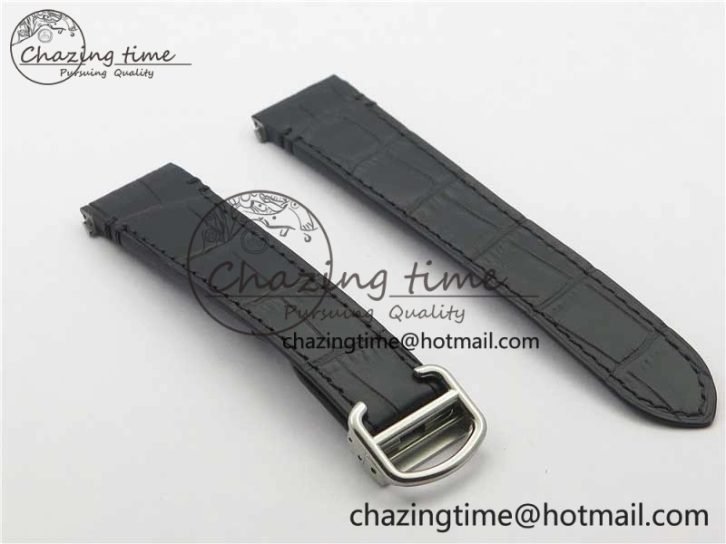 Santos de Cartier 40mm SS DLC V6F 1:1 Best Edition Black Dial on SS SmartLinks Bracelet MIYOTA 9015 (Free Leather Strap)