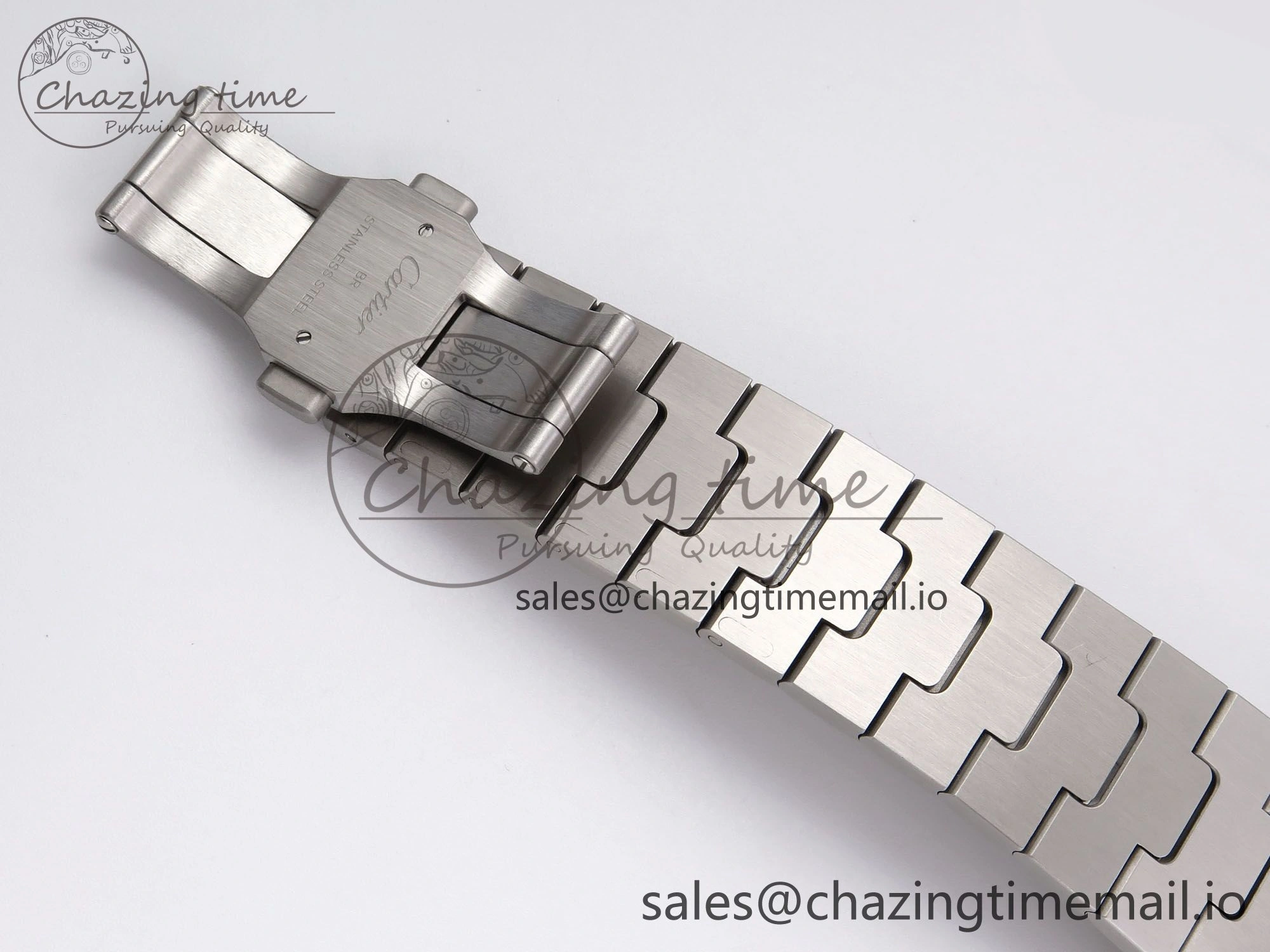 Santos de Cartier 40mm YG SS BVF 1:1 Best Edition Gray Dial on SS SmartLinks Bracelet MIYOTA 9015