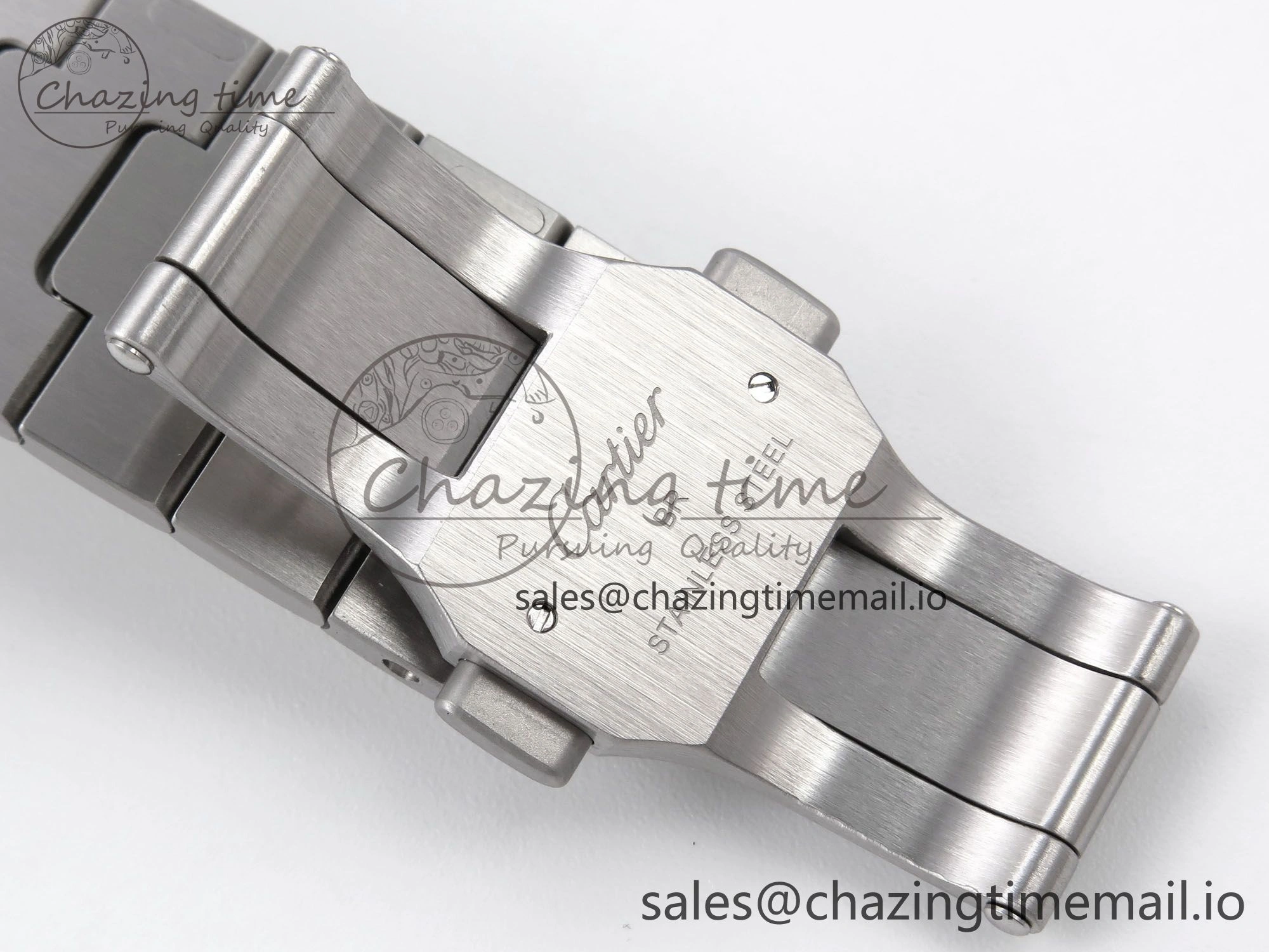 Santos de Cartier 40mm YG SS BVF 1:1 Best Edition Gray Dial on SS SmartLinks Bracelet MIYOTA 9015