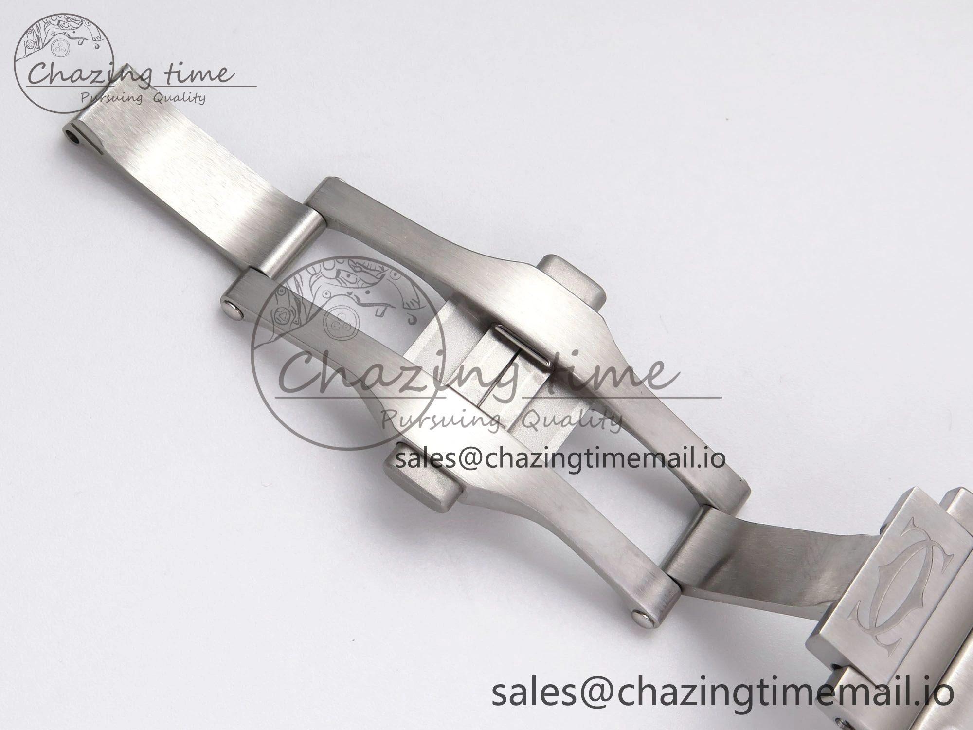 Santos de Cartier 40mm YG SS BVF 1:1 Best Edition Gray Dial on SS SmartLinks Bracelet MIYOTA 9015