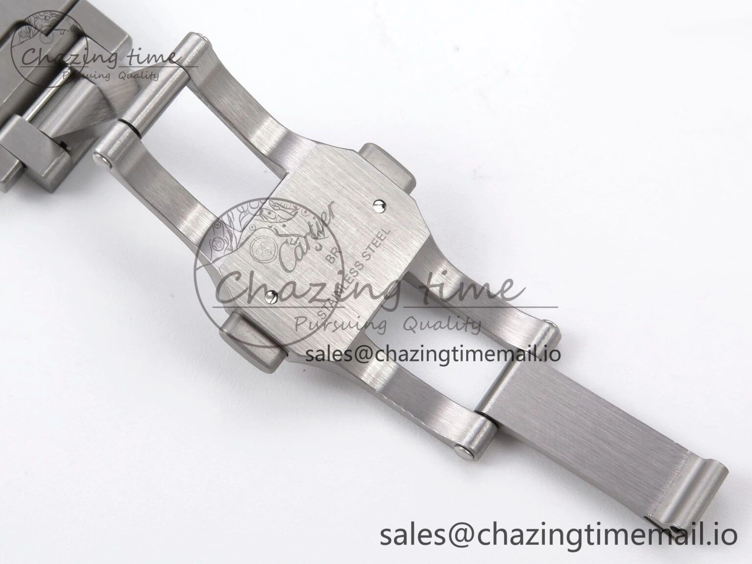 Santos de Cartier 40mm YG SS BVF 1:1 Best Edition Gray Dial on SS SmartLinks Bracelet MIYOTA 9015