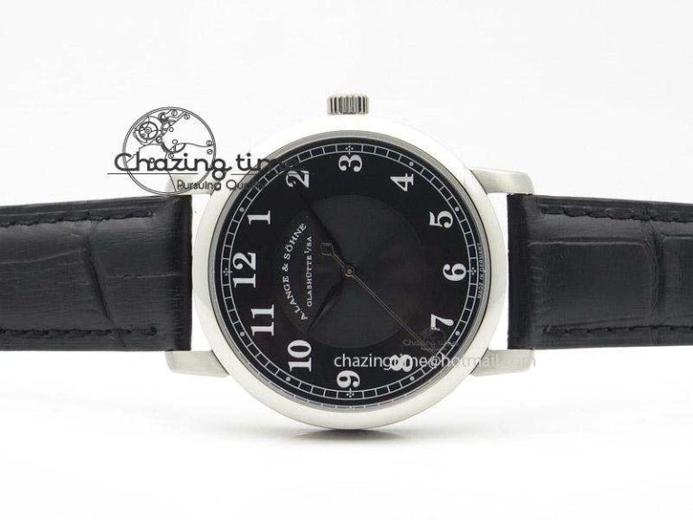 Sax-O-Mat MK Best Edition SS Black Dial On Black Leather Strap A88275