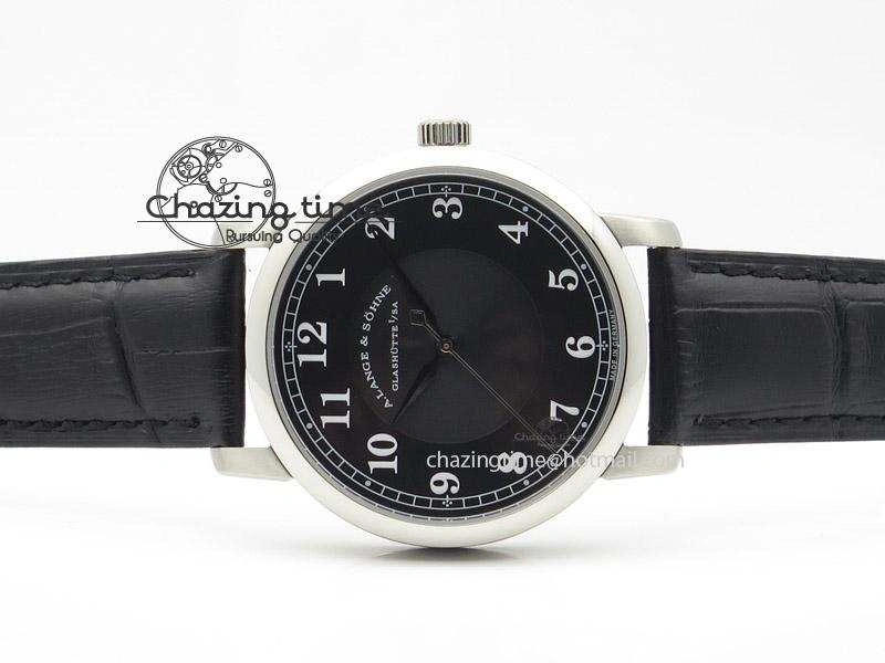Sax-O-Mat MK Best Edition SS Black Dial On Black Leather Strap A88275