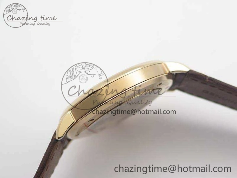 Saxonia Thin 211.026 RG Gold Dial On Leather Strap MIYOTA 9015