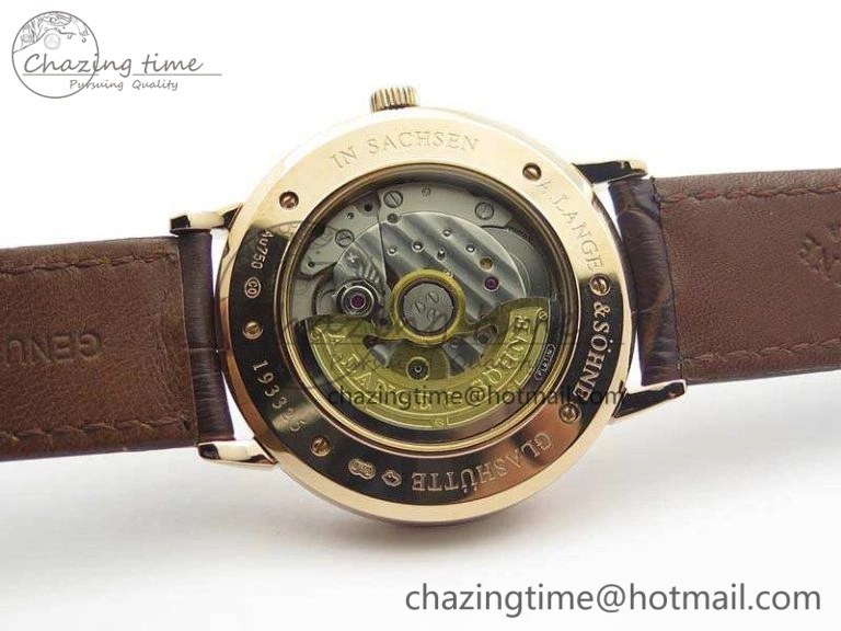 Saxonia Thin 211.026 RG Gold Dial On Leather Strap MIYOTA 9015