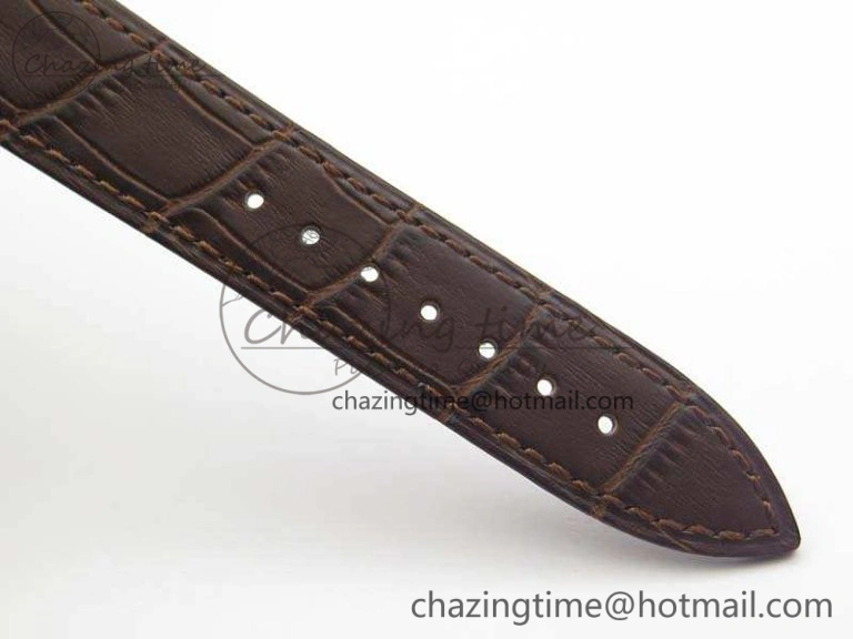 Saxonia Thin 211.026 RG Gold Dial On Leather Strap MIYOTA 9015