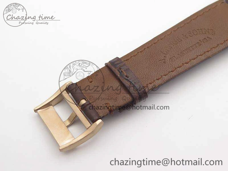 Saxonia Thin 211.026 RG Gold Dial On Leather Strap MIYOTA 9015