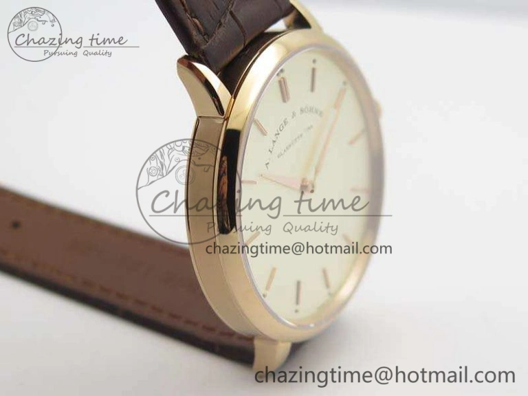 Saxonia Thin 211.026 RG Gold Dial On Leather Strap MIYOTA 9015
