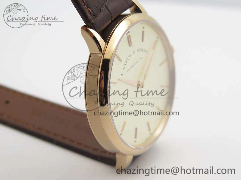 Saxonia Thin 211.026 RG Gold Dial On Leather Strap MIYOTA 9015