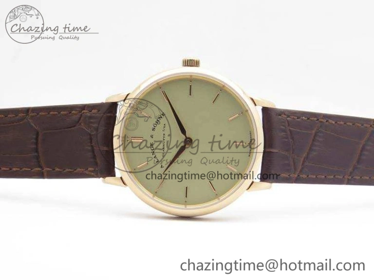 Saxonia Thin 211.026 RG Gold Dial On Leather Strap MIYOTA 9015