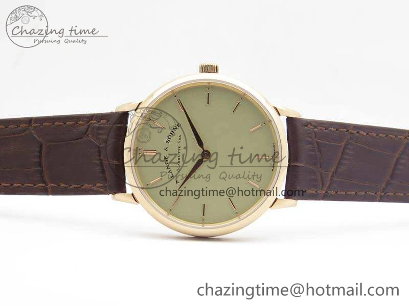 Saxonia Thin 211.026 RG Gold Dial On Leather Strap MIYOTA 9015