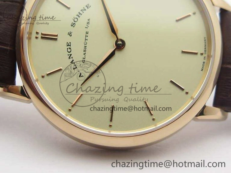 Saxonia Thin 211.026 RG Gold Dial On Leather Strap MIYOTA 9015