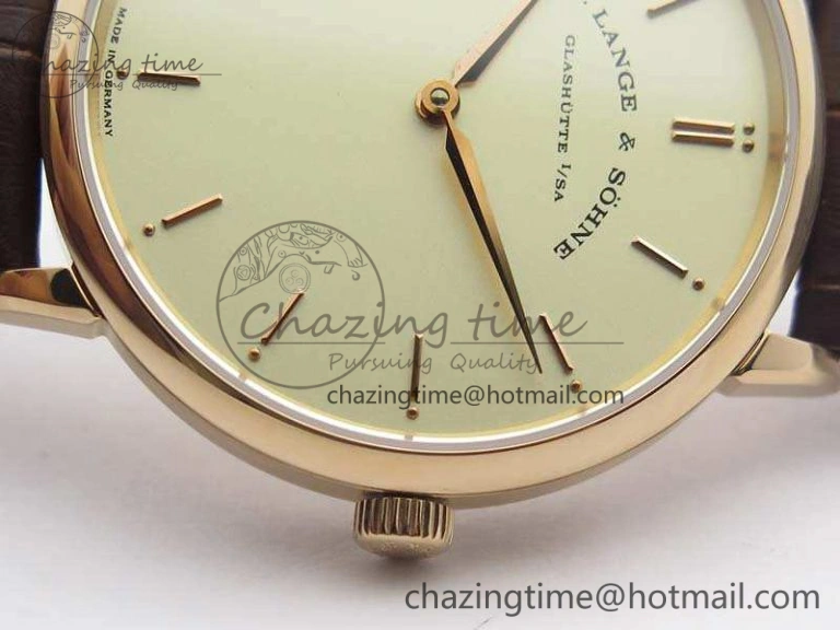 Saxonia Thin 211.026 RG Gold Dial On Leather Strap MIYOTA 9015