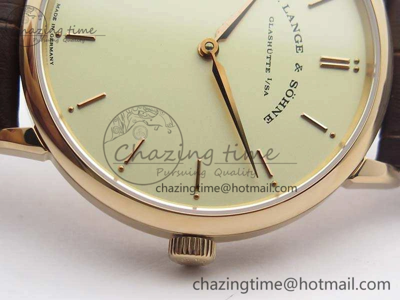 Saxonia Thin 211.026 RG Gold Dial On Leather Strap MIYOTA 9015