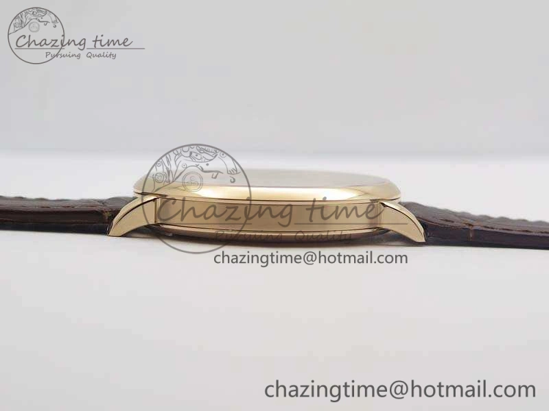 Saxonia Thin 211.026 RG Gold Dial On Leather Strap MIYOTA 9015