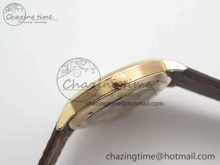 Saxonia Thin 211.026 RG Gold Dial On Leather Strap MIYOTA 9015