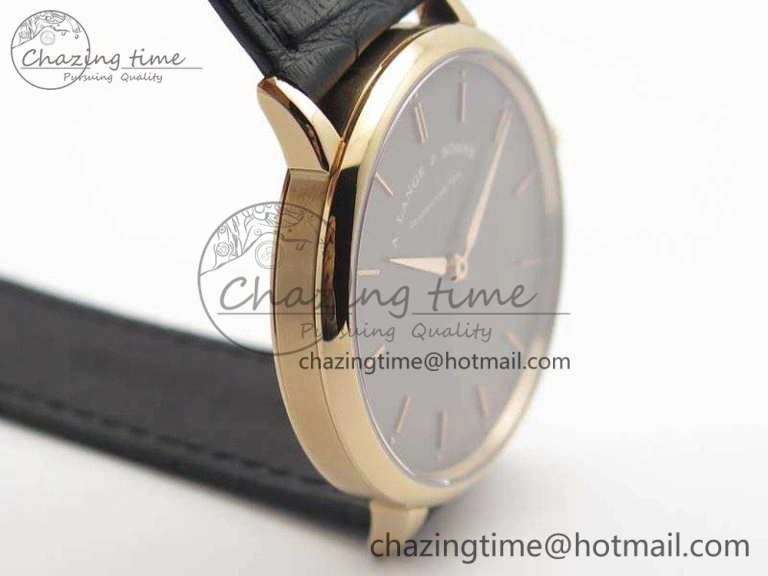 Saxonia Thin 211.026 RG Gray Dial On Leather Strap MIYOTA 9015