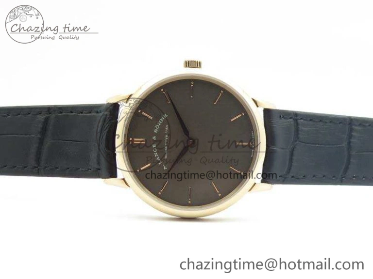 Saxonia Thin 211.026 RG Gray Dial On Leather Strap MIYOTA 9015