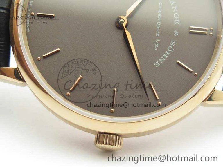 Saxonia Thin 211.026 RG Gray Dial On Leather Strap MIYOTA 9015