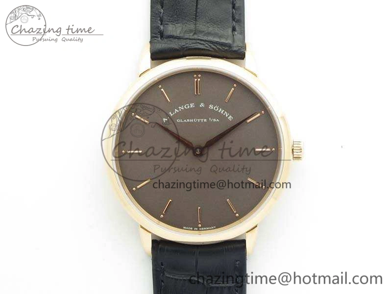 Saxonia Thin 211.026 RG Gray Dial On Leather Strap MIYOTA 9015