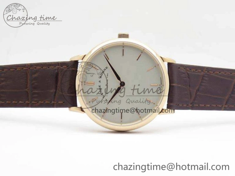 Saxonia Thin 211.026 RG White Dial On Leather Strap MIYOTA 9015