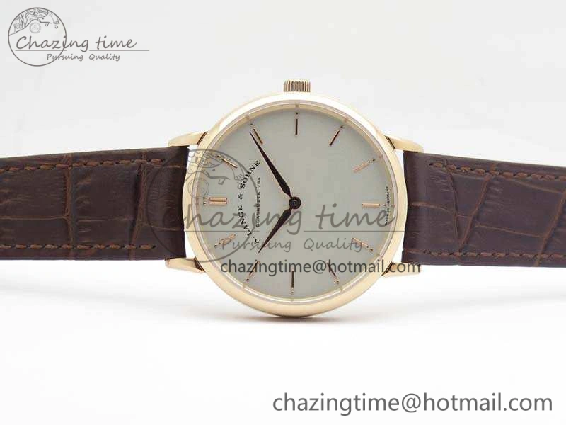 Saxonia Thin 211.026 RG White Dial On Leather Strap MIYOTA 9015