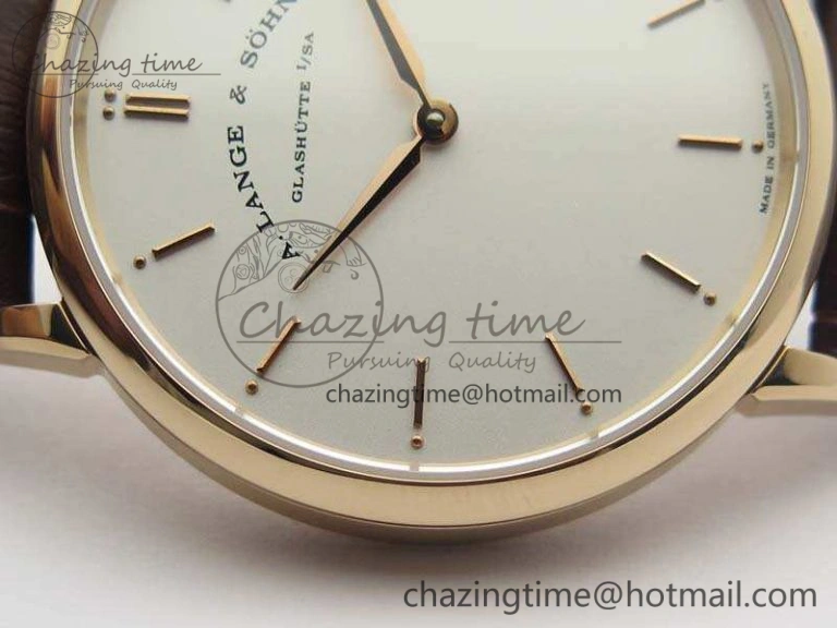 Saxonia Thin 211.026 RG White Dial On Leather Strap MIYOTA 9015