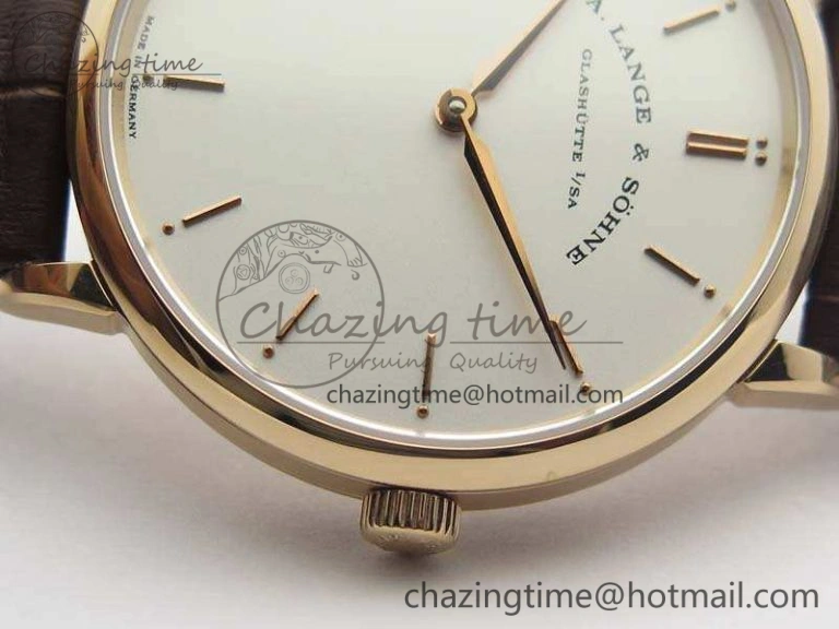 Saxonia Thin 211.026 RG White Dial On Leather Strap MIYOTA 9015