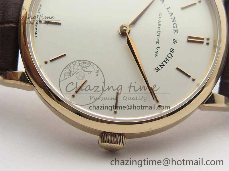 Saxonia Thin 211.026 RG White Dial On Leather Strap MIYOTA 9015