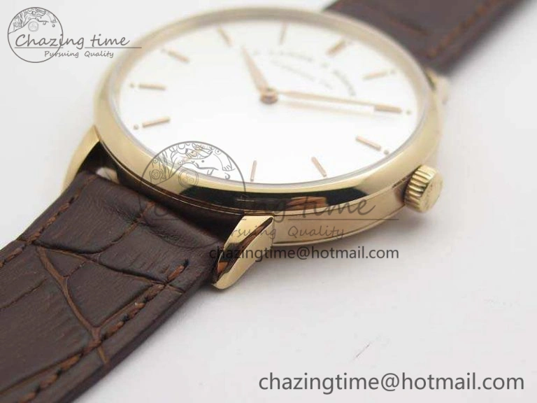 Saxonia Thin 211.026 RG White Dial On Leather Strap MIYOTA 9015