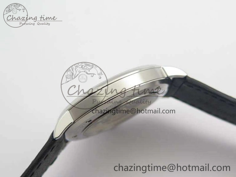 Saxonia Thin 211.026 SS Gray Dial On Leather Strap MIYOTA 9015
