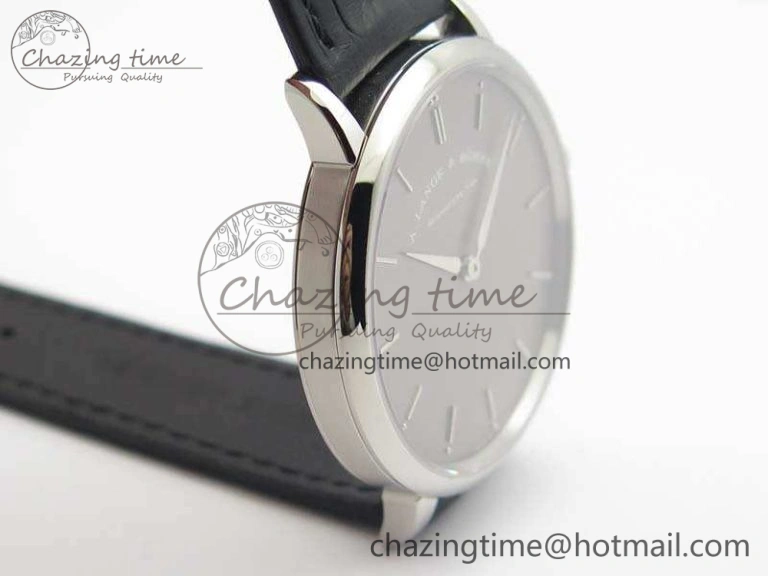 Saxonia Thin 211.026 SS Gray Dial On Leather Strap MIYOTA 9015