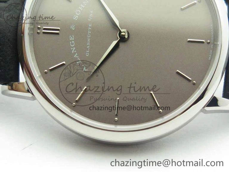 Saxonia Thin 211.026 SS Gray Dial On Leather Strap MIYOTA 9015