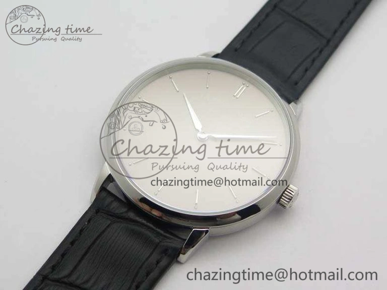 Saxonia Thin 211.026 SS Gray Dial On Leather Strap MIYOTA 9015
