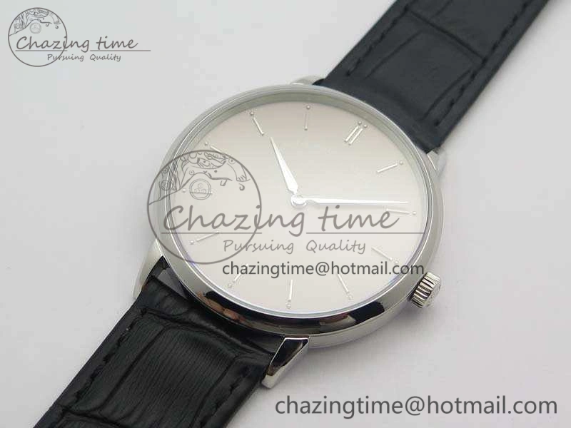 Saxonia Thin 211.026 SS Gray Dial On Leather Strap MIYOTA 9015