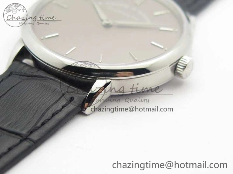 Saxonia Thin 211.026 SS Gray Dial On Leather Strap MIYOTA 9015