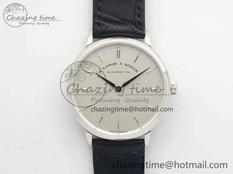 Saxonia Thin 211.026 SS White Dial On Leather Strap MIYOTA 9015