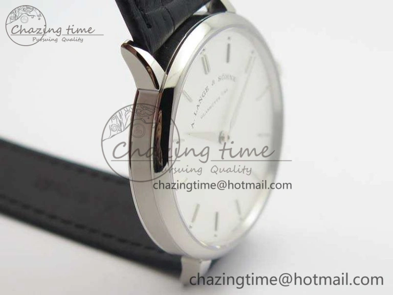 Saxonia Thin 211.026 SS White Dial On Leather Strap MIYOTA 9015