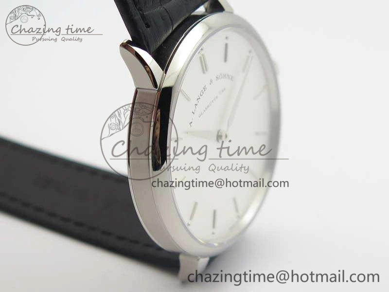 Saxonia Thin 211.026 SS White Dial On Leather Strap MIYOTA 9015