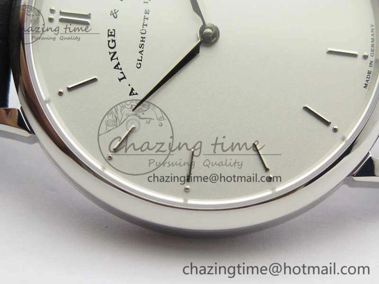 Saxonia Thin 211.026 SS White Dial On Leather Strap MIYOTA 9015