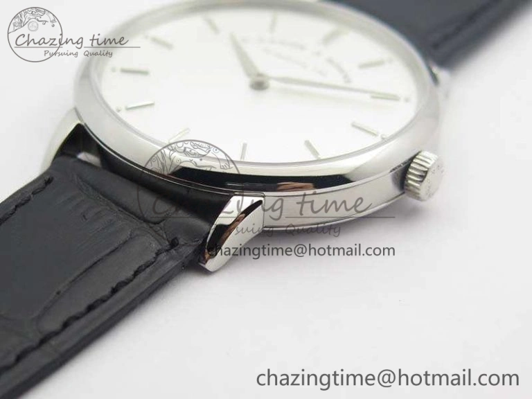 Saxonia Thin 211.026 SS White Dial On Leather Strap MIYOTA 9015