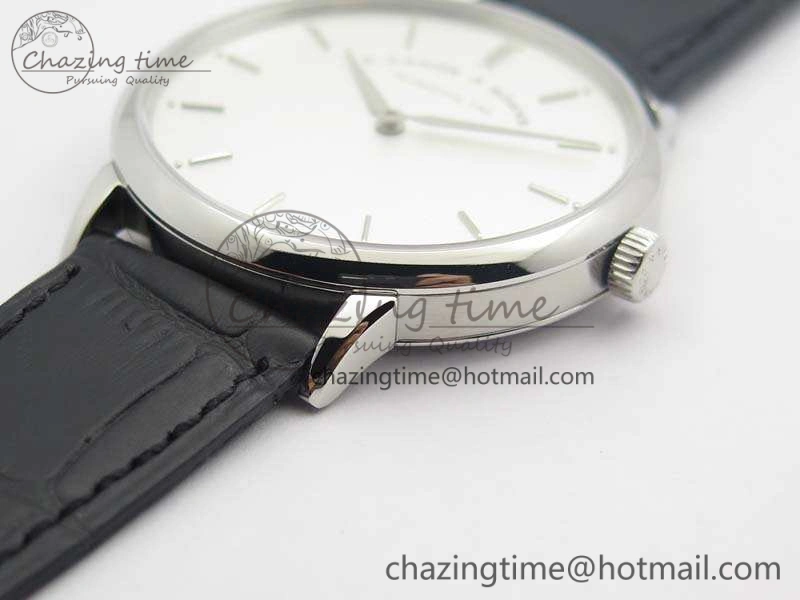 Saxonia Thin 211.026 SS White Dial On Leather Strap MIYOTA 9015